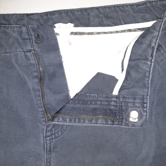 Navy Blue Khakis -Old Navy * Y2K * Sz 8 * 32x30 * Flare Bell Wide * Pant Only * - Picture 8 of 12